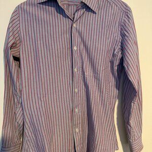 AMAZING CUTOM MADE LIMITED EDITION PAUL STUART MEN'S SMALL DRESS SHIRT